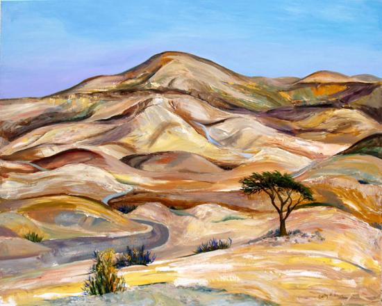 israeli art, landscape of israel, Betty Rubinstein art, painting on canvas, painting for home interier, gallery in Tel Aviv-Jaffoprint on canvas