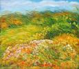 israeli art, landscape of israel, Betty Rubinstein art, painting on canvas, painting for home interier, print on canvas