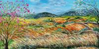 Landscape painting, home design, Betty Rubinstein gallery, israeli art