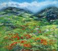 israeli art, landscape of israel, Betty Rubinstein art, painting on canvas, painting for home interier, print on canvas