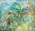 painting of Israeli landscape, mood painring on canvas, for home design 